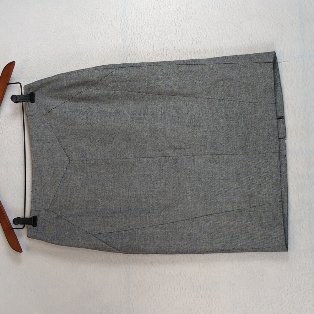 Worthington Gray Zip Up Pencil‎ Midi Formal Skirt 4